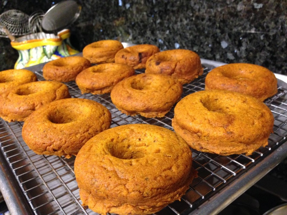Vegan Gluten Free Baked Sweet Potato Doughnuts with Maple Glaze