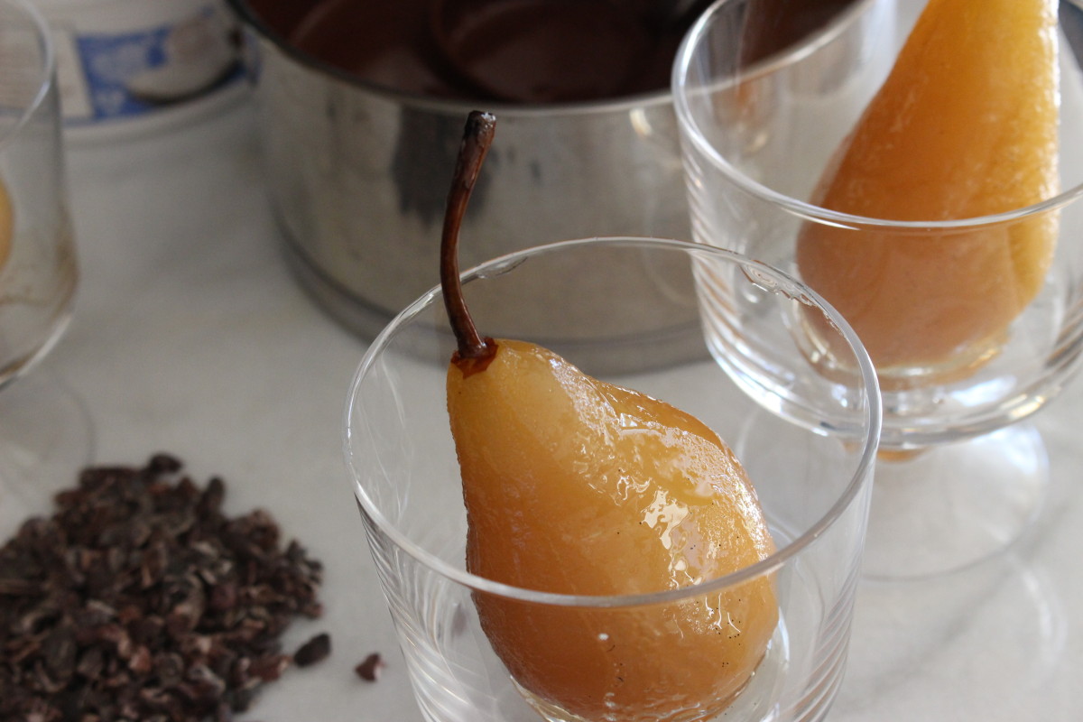 poached pears gluten free dairy free vegan From Jessica's Kitchen blog