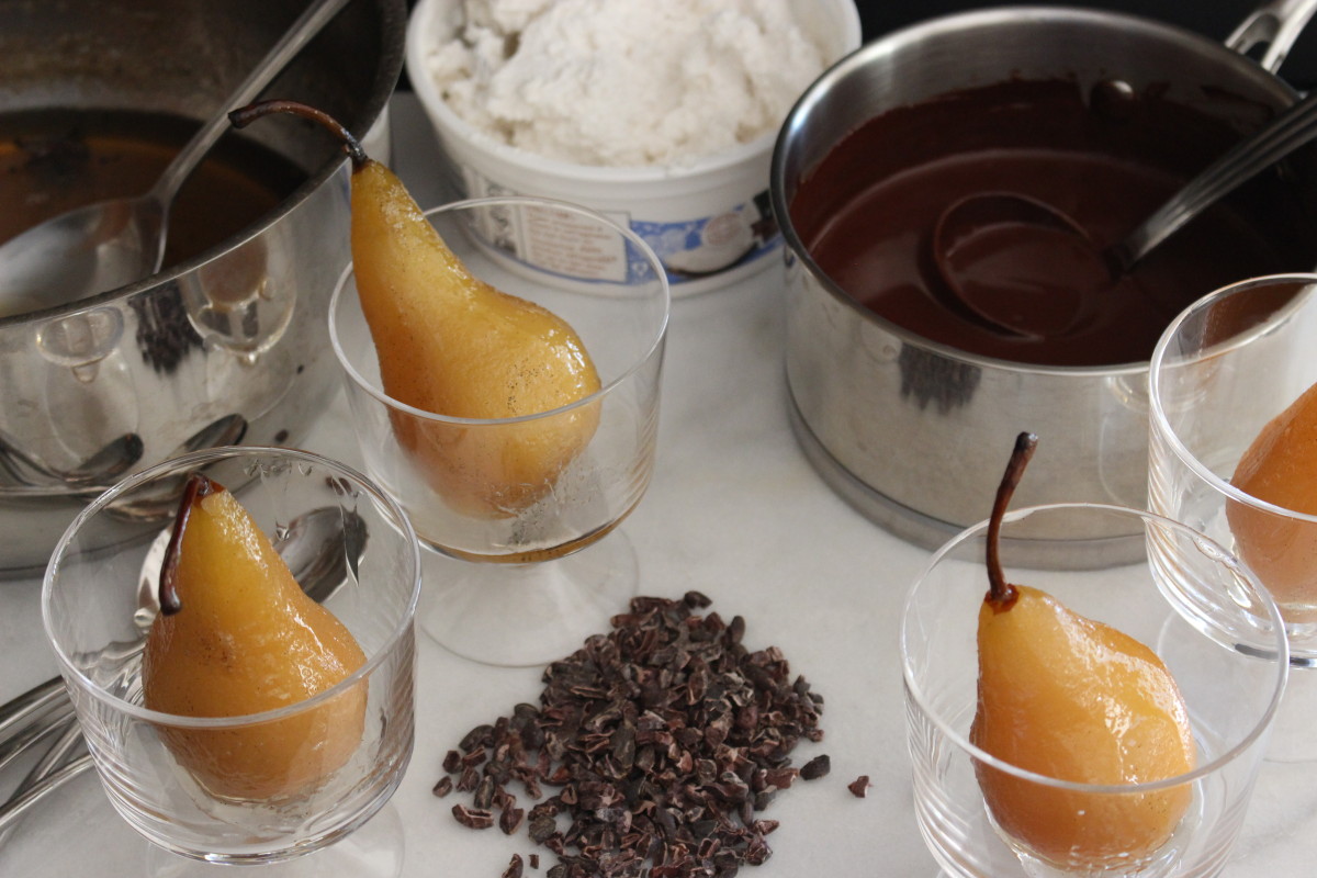 poached pears gluten free dairy free vegan From Jessica's Kitchen blog