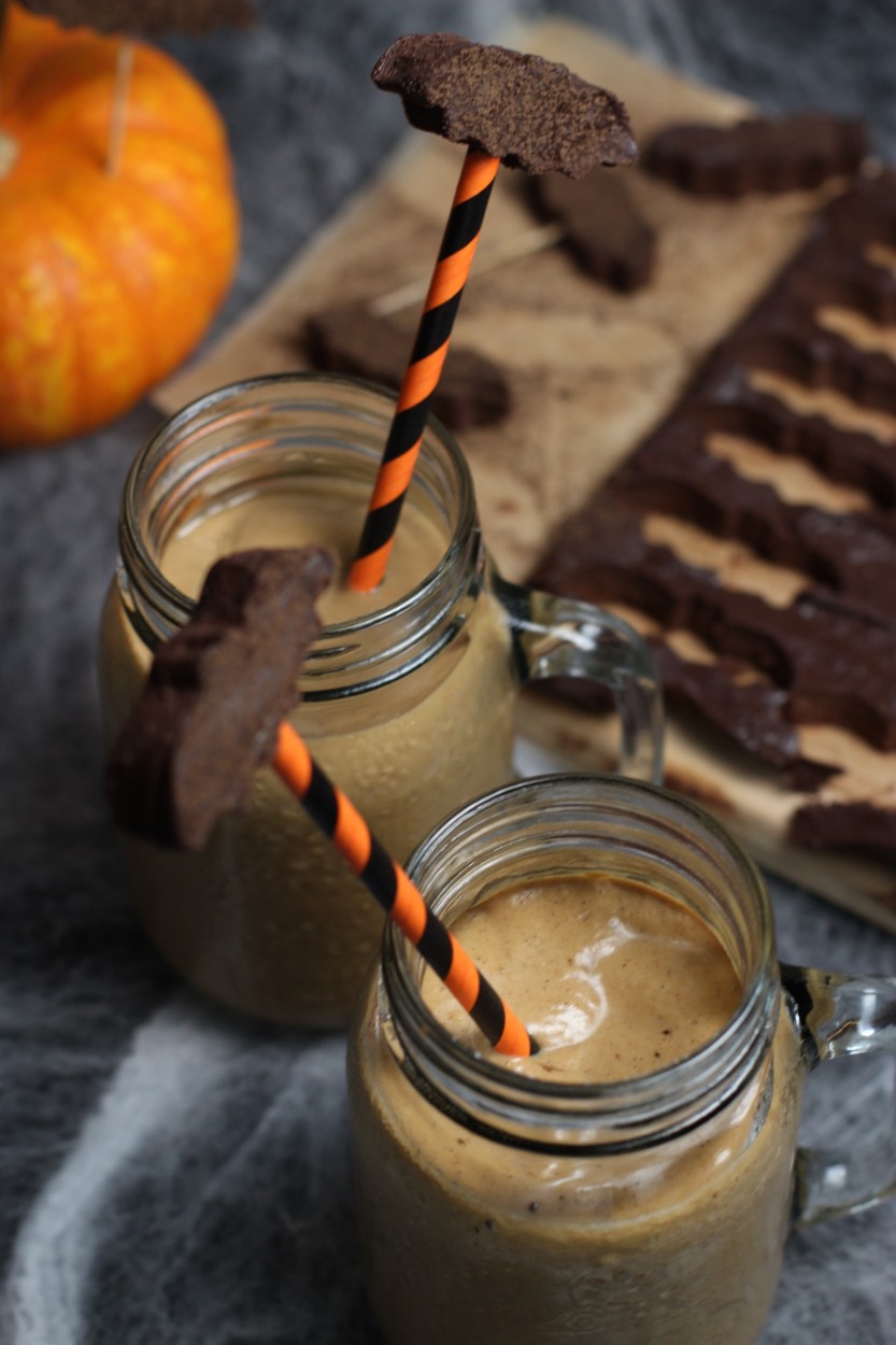 chocolate-fudge-dairy-free-gluten-free-pumpkin-brownie-milkshakes-gluten-free-dairy-free-soy-free-halloween-theme-snack