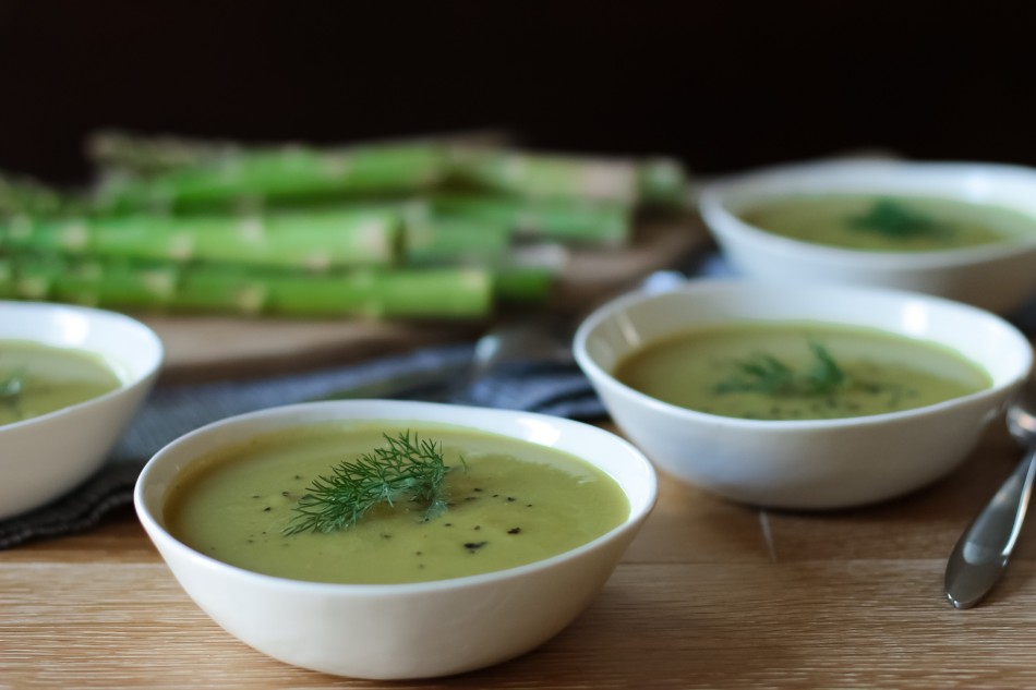 Asparagus Fennel Basil Soup (dairy free, gluten free, paleo, vegan friendly)